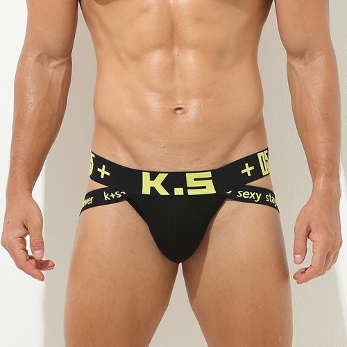 Sexy Jockstrap per Uomo Gay Intimo U Convesso Pouch Mutandine Cotone Traspirante - Foto 12 di 15