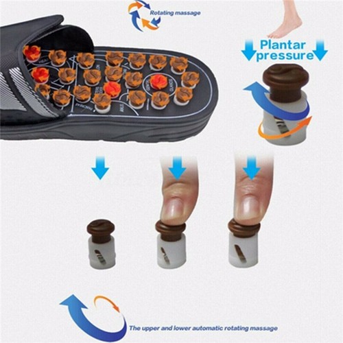 Masager Sandal Massage Slippers Acupressure Shoe Reflex Foot Pain Relief Unisex - Picture 11 of 13