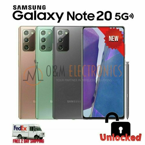NEW Samsung Galaxy NOTE 20 5G SM-N981U1 US MODEL UNLOCKED ALL COLORS & CAPACITY - Picture 1 of 17