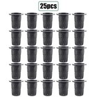 Plastic Pot Net Cups for Garden Cloning 25PCS Container Set for Plants