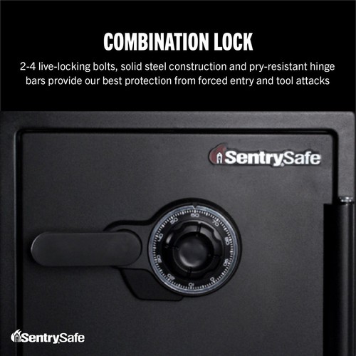 SentrySafe Cassaforte ignifuga/impermeabile, protezione 1 ora, cassaforte antincendio/acqua SFW123CS - Foto 5 di 6