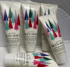 AVON SKIN SO SOFT RADIANT MOISTURE REPLENISHING HAND CREAM (5PIECES)TRAVEL SIZE