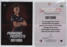 2021 Parkside NWSL Promising Prospects Red Trinity Rodman #1 Rookie RC