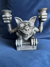 Gargoyle Candle Holder Statue Disney The Haunted Mansion  Spirit Halloween