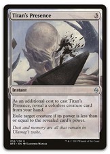 Titan's Presence #14 (LP) Battle for Zendikar BFZ Magic MTG