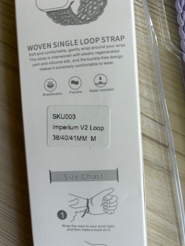 Imperial V2 woven single loop Apple Watch strap 38/40/41mm size M - Picture 3 of 3