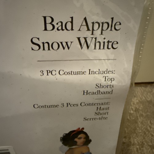 Leg Avenue 3 PC Bad Apple Snow White Costume, Multicolor, Size XS - Picture 4 of 7