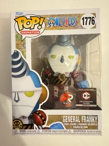 General Franky PR Pre Release Sticker Funko POP 1776 Chalice Exclusive One Piece