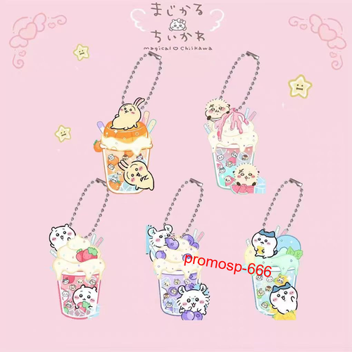 Chiikawa Usagi Hachiware Clear Acrylic Keychain Decoration pendant bag gift - Bild 1 von 12