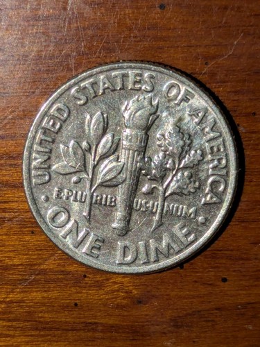 1987-P 10c Dime Cameo Near Mint State Rpm Full Torch Almost Full Bands - Picture 4 of 10