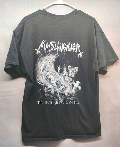 Vintage Nunslaughter putrid Nun / Metal Masters 2 Sides Tour Shirt. XL Rare