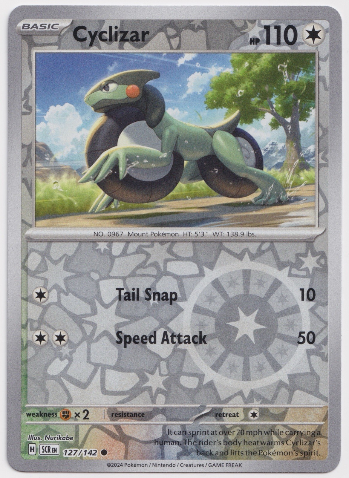 Cyclizar - 127/142 - NM - Common Reverse Holo - SV: Stellar Crown - Pokemon TCG
