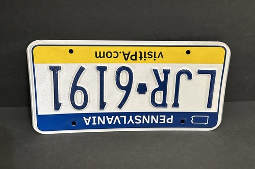 Pennsylvania License Plate — LJR - 6191 VISIT PA.COM — Excellent Condition !! - Picture 6 of 21
