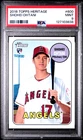 2018 TOPPS HERITAGE #600 SHOHEI OHTANI ROOKIE RC - PSA 9 MINT