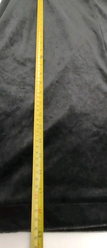 Vintage Cinema Etoile Robe Zip Black Velour Gold Satin Collar Cuff Large Note - Bild 12 von 13