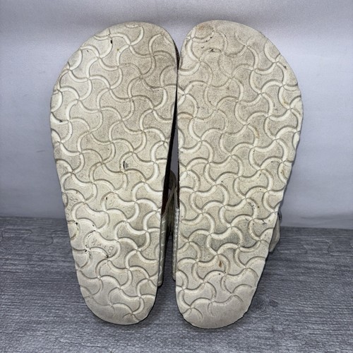 Birkenstock Gizeh Vegan Shiny Snake Cream Colored Sandals Thong Women's 37 - Picture 14 of 14
