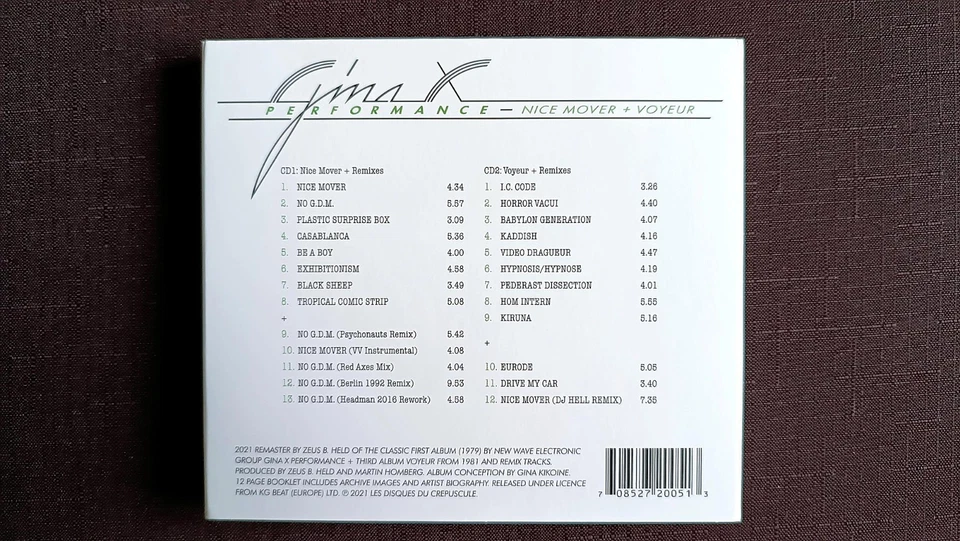 Gina X Performance *Nice Mover & Voyeur* 2CD💿BOX 🎚️ Remastered! - 👍👍👍👍👍🥇 - Bild 3 von 4