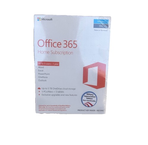 New Sealed Microsoft Office 365 Home Premium 1 Year Subscription - Picture 2 of 3