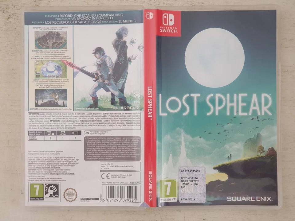 Lost Sphear - Nintendo Switch Switch - PAL, foto 1 di 2