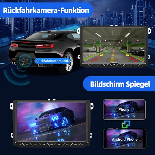 Android 14 4+64G CarPlay Autoradio Für VW Golf 5 6 Passat Polo Touran Tiguan KAM - Bild 13 von 17