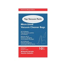 Fits For Euro Pro Microlined Shark Upright DVC 10 PK Paper Bag # 471534