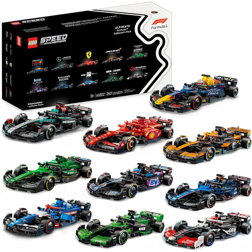 LEGO Speed Champions: Ultimate Formula 1 Collector's Pack - Contains 10 Sets in - Picture 1 of 10