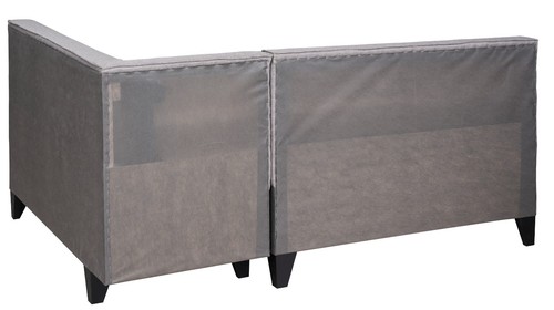 Eckbank Look GRAU Sitzbank Polsterbank Truhenbank Stauraum 167x120 rechts links - Bild 17 von 19