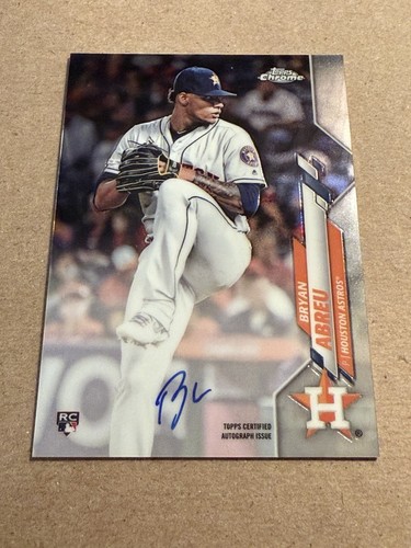 2020 Topps Chrome Bryan Abreu Rookie Auto #RA-BA
