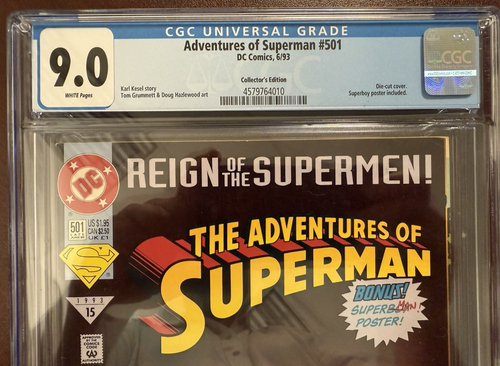 Original DC Comics Adventures of Superman Comic #501 - Bild 4 von 4