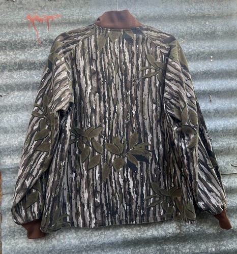 1980S VINTAGE WALLS CAMO BOMBER JACKET REALTREE GREENLEAF SINGLESTITCH HUNTING M - Bild 2 von 19