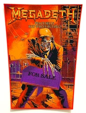 Megadeth Peace Sells... But Who's Buying ? RED Border Licensed WOVEN Back Patch