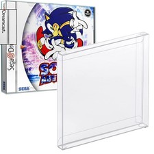 Clear Protective Box Protector For Sega Dreamcast Video Games Display Case