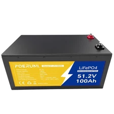 48V 100Ah LiFePO4 Battery Lithium Iron Phosphate for Golf Cart RV Trolling Motor