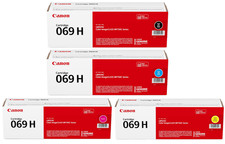 Canon 069H High Yield Toner Cartridge Set Black Cyan Magenta Yellow imageCLASS