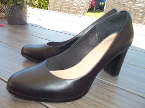 CLARKS ELEGANTE KAYLIN CARA BLOCKABSATZ PUMPS GRÖßE UK 7 D PASSFORM - Bild 3 von 9