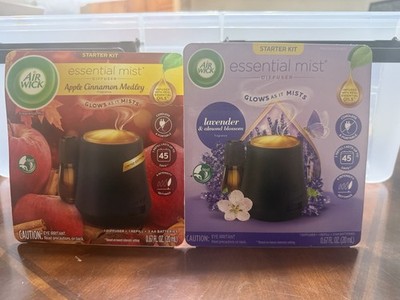 Air Wick Essential Mist Starter Kit 1 Apple Cinnamon 1 Lavender & Almond Blossom