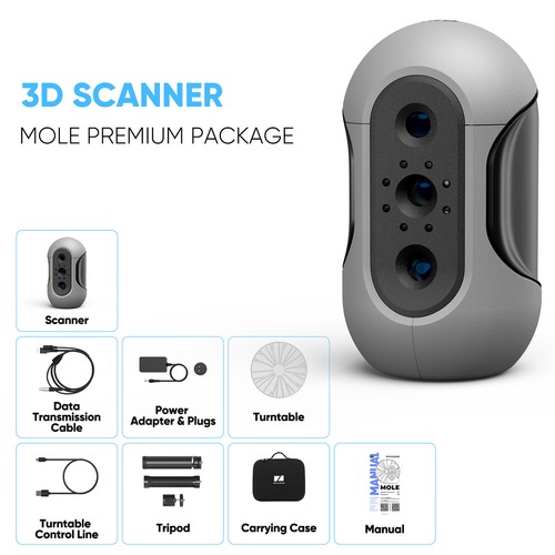 3DMakerpro talpa scanner 3D accessori stampante 3D premium precisione 0,05 mm A7I0 - Foto 11 di 12