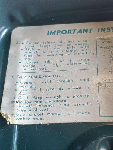 stud extractor removal Set - Picture 16 of 20