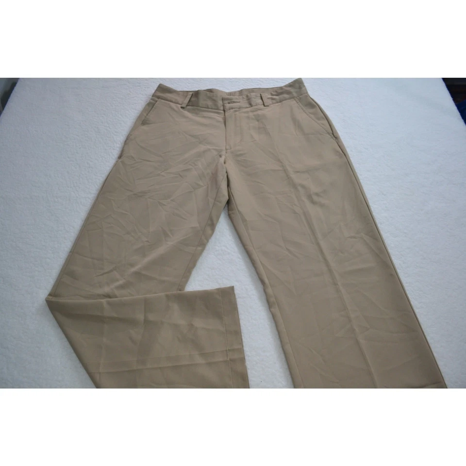 Pantalones de golf Adidas 48416 para hombre talla 32 x 32 bronceados ClimaLite rendimiento poliéster Foto 2 de 4