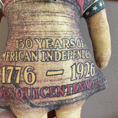 Muñeca Liberty Belle 1976 vintage 4 de julio bicentenario tela almohada felpa - Imagen 5 de 7