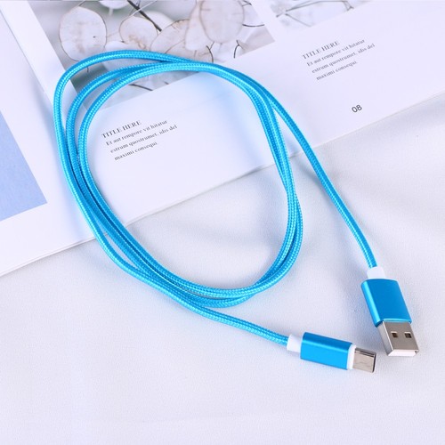 1M USB Type-C Cable Nylon Braided Quick Charger Fast Data and Charging - 第 2/12 張圖片