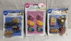 3 Vintage Wilton Cake Candle Toppers: Sandals, Vehicles, Baseball