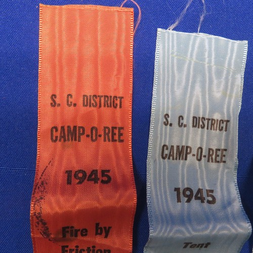 Boy Scout 1940's S.C. District Camp-O-Ree Contest Ribbons WI 2511C1 - Picture 2 of 6