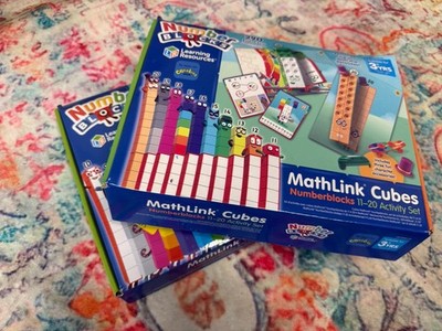 Learning Resources MathLink Würfel Zahlenblöcke Aktivitätsset Lesen 1-10 11-20