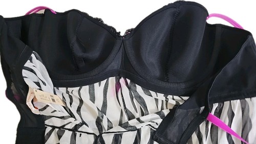 Cacique ~Mujer Talla Grande 26/28~ Cierre Trasero/Rosa Elástico 2 piezas. Lencería sexy nueva con etiquetas - Imagen 7 de 15