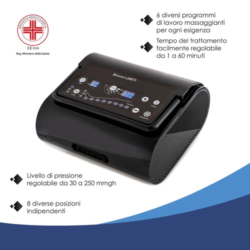 Dinamicamed Premium 8.0 Pressoterapia Con Gambali, Fascia Addome e Bracciale - Foto 6 di 8