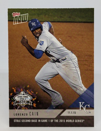 2018 Topps Now Taco Bell Steal a Base Steal a Taco Lorenzo Cain #TTH-4 2015 WS