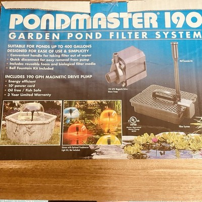 Danner Manufacturing Inc. Pondmaster Garden Pond Filter and Pump Kit, PMK 190