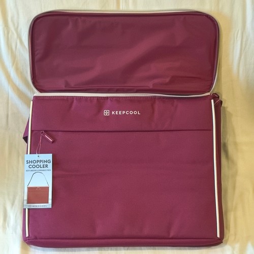 NUOVO KeepCool Costco XL Borsa termica isolata per la spesa - Rosso scuro - Foto 3 di 4