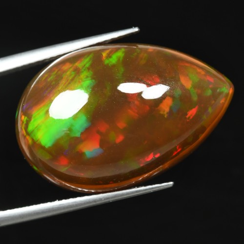 19.50 Ct AAA Pear 24.3 x 16.1 MM Natural Rainbow Multi Colors Play Welo Opal - Picture 2 of 5